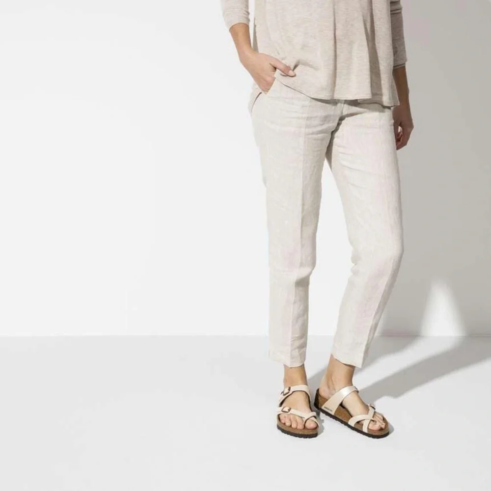 Birkenstock Graceful Pearl Cream Mayari Birko-Floor Sandals Women’s Size 40